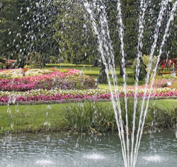 Solar pond fountains